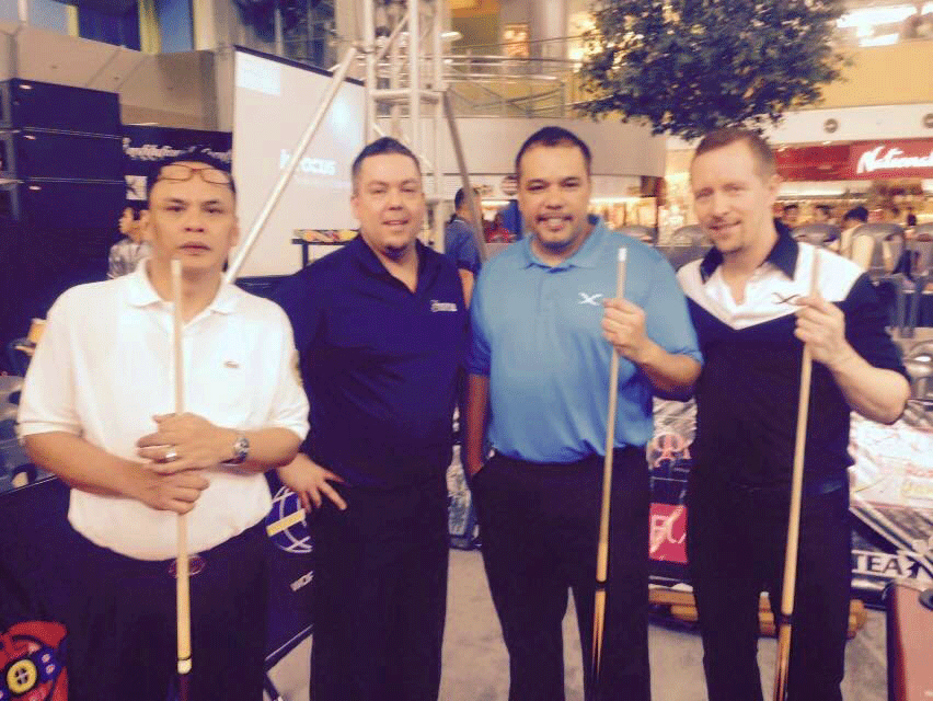 Photo Courtesy of Stephan Doiron, Pictured from left to right, Francisco Bustamante, Stephan Doiron, Rodney Morris, Mika Immonen. 